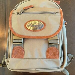 High Sierra backpack book bag olive green padded shoulder straps, sturdy.